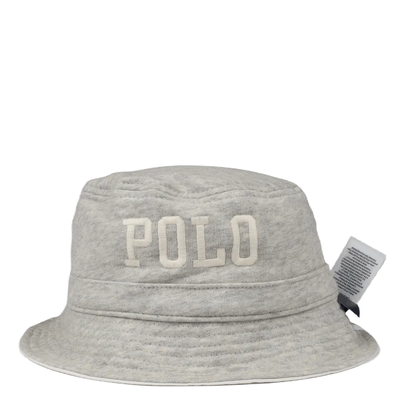 Reversible Fleece & Twill Bucket Hat Lght Sprt Hthr/Deckwash White