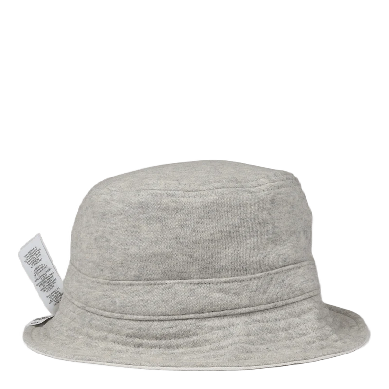 Reversible Fleece & Twill Bucket Hat Lght Sprt Hthr/Deckwash White