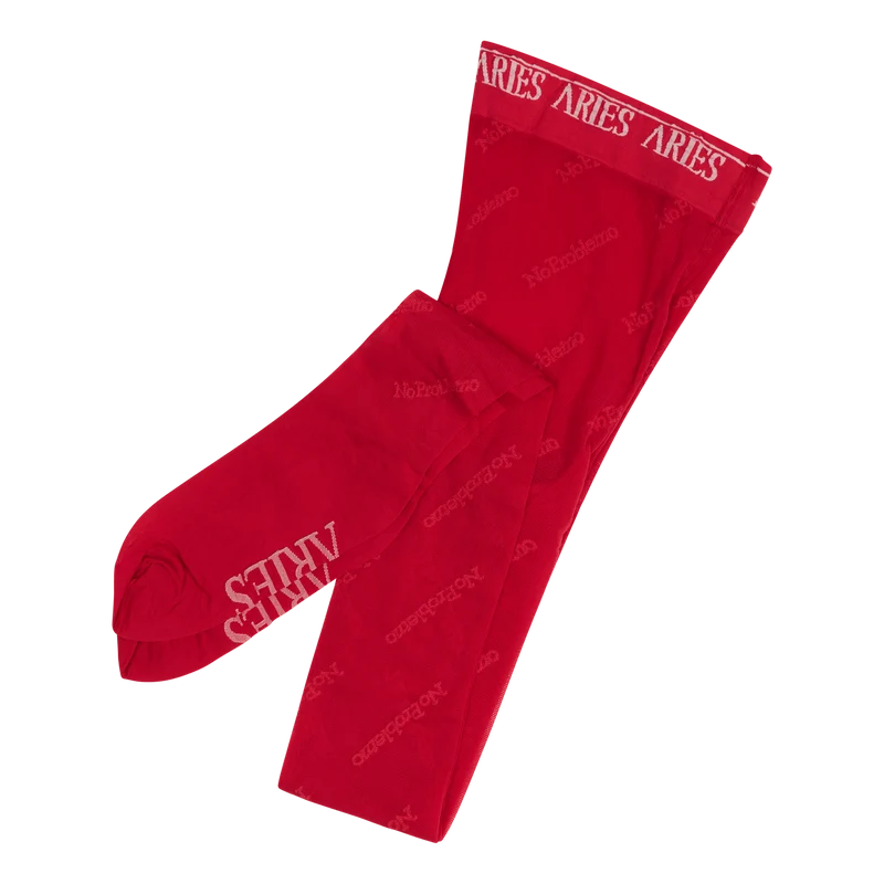 No Problemo Logo Tights Red