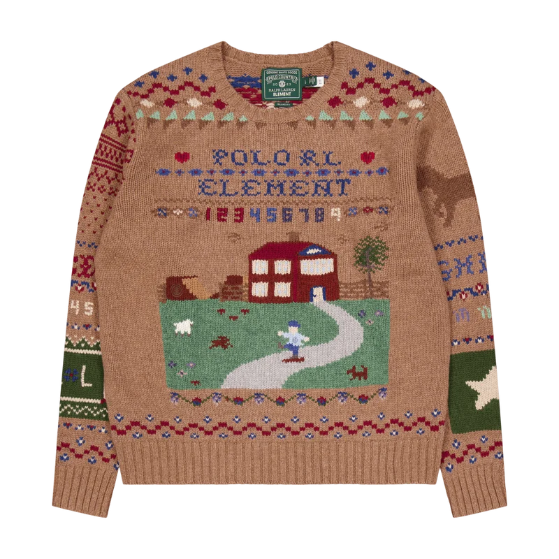 Polo x Element Wool Sweater Brown Multi