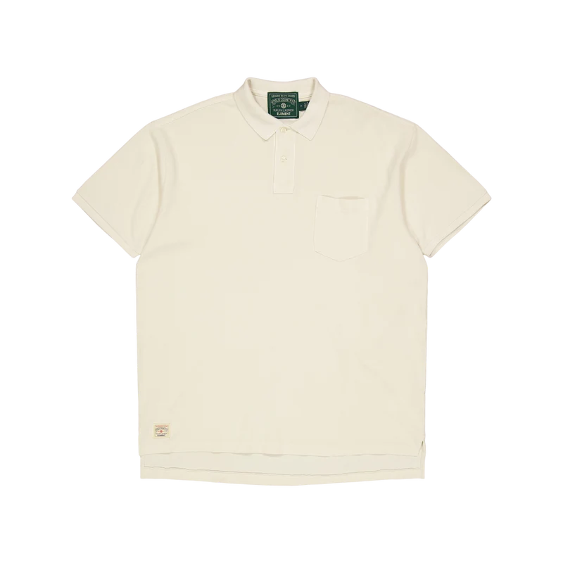 Polo x Element Big Fit Mesh Polo Shirt Ecru