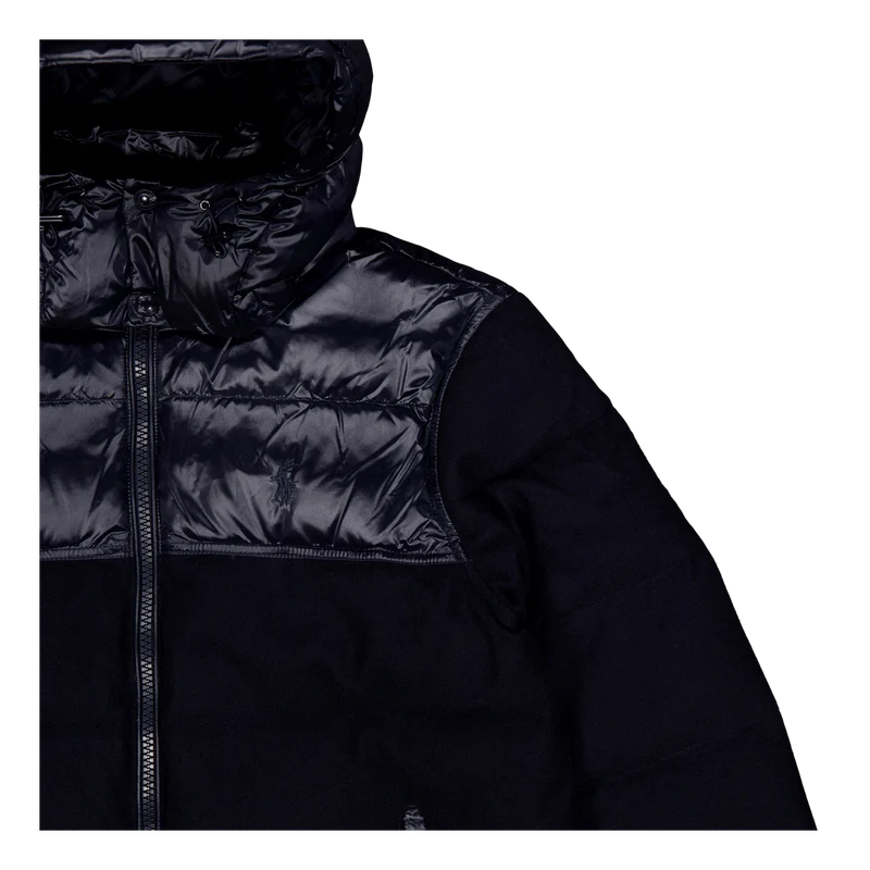 Water-Resistant Hybrid Down Jacket Collection Nvy Glsy/Navy Wl