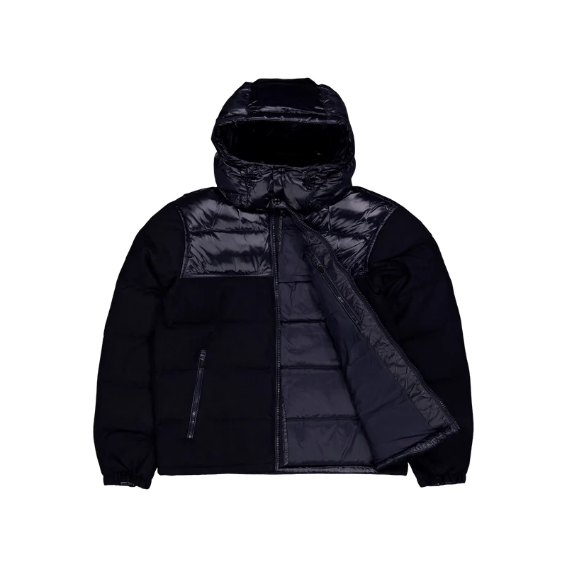 Water-Resistant Hybrid Down Jacket Collection Nvy Glsy/Navy Wl