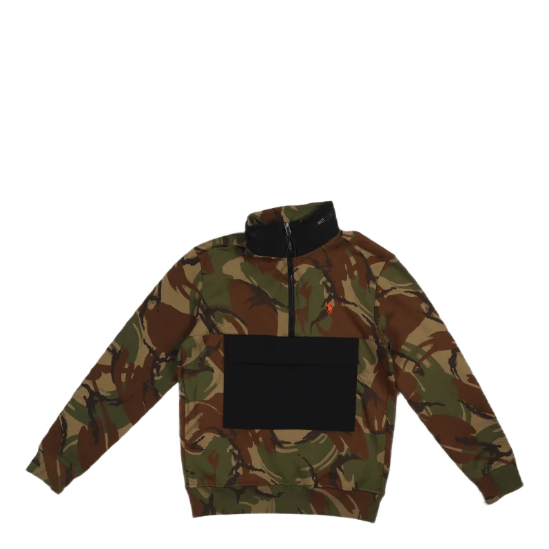 Camo Water-Repellent Hybrid Hoodie Camo/Blk