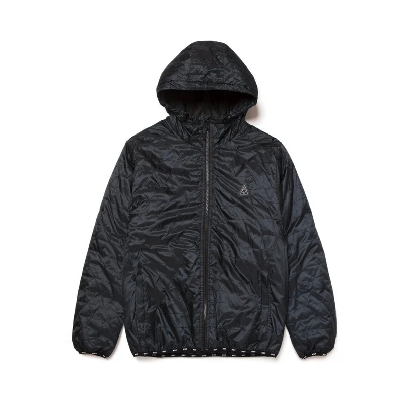 Polygon Quilted Jacket Black