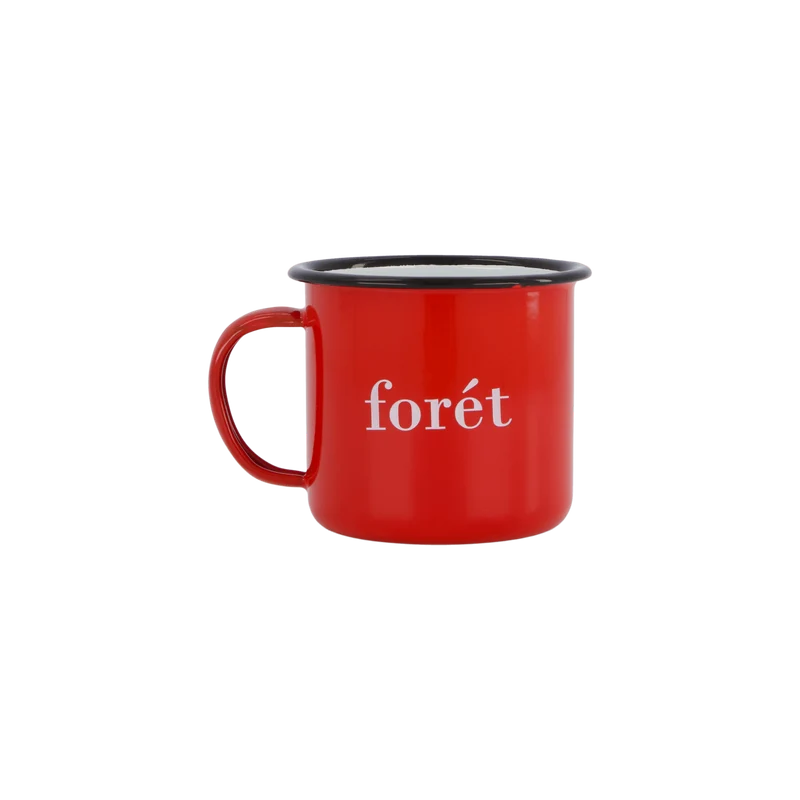 Bean Enamel Mug Red