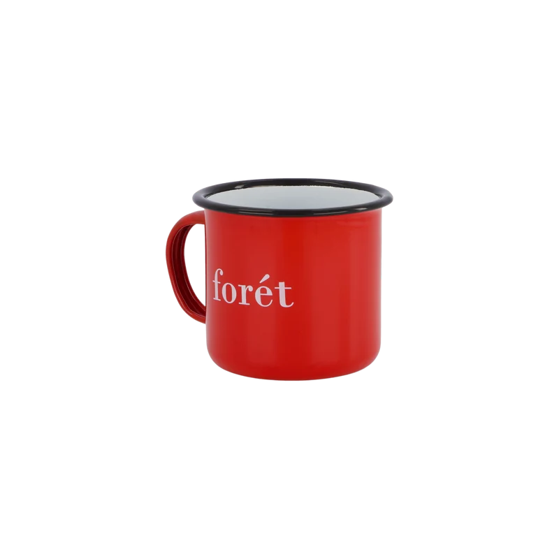 Bean Enamel Mug Red