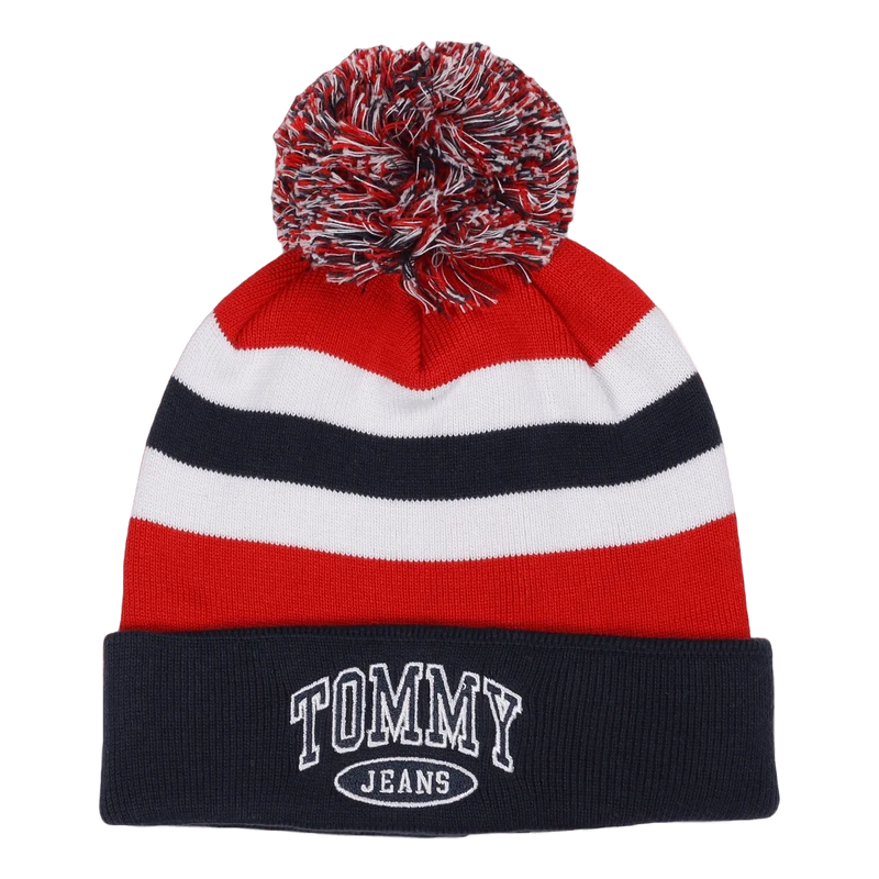 Tjm Collegiate Varsity Beanie Red White Blue Stripe