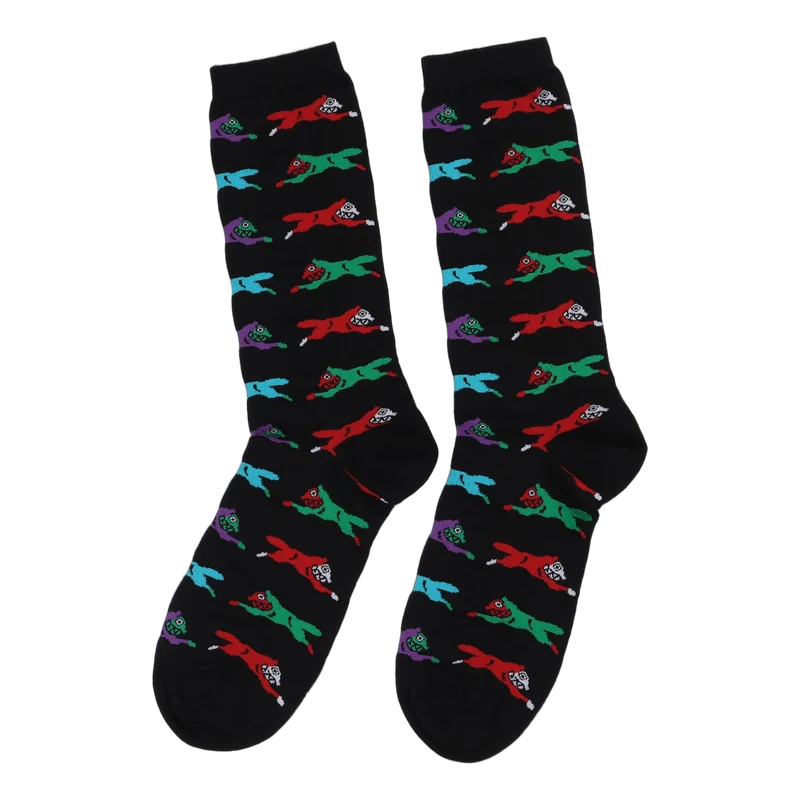 Running Dog Socks Black