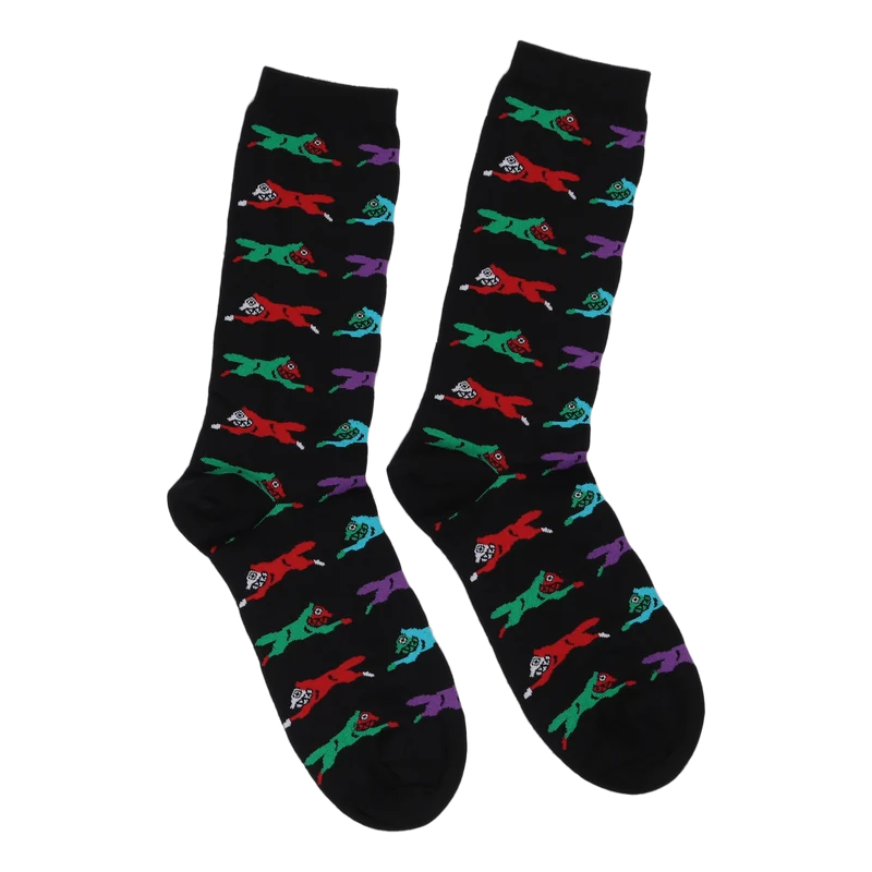 Running Dog Socks Black