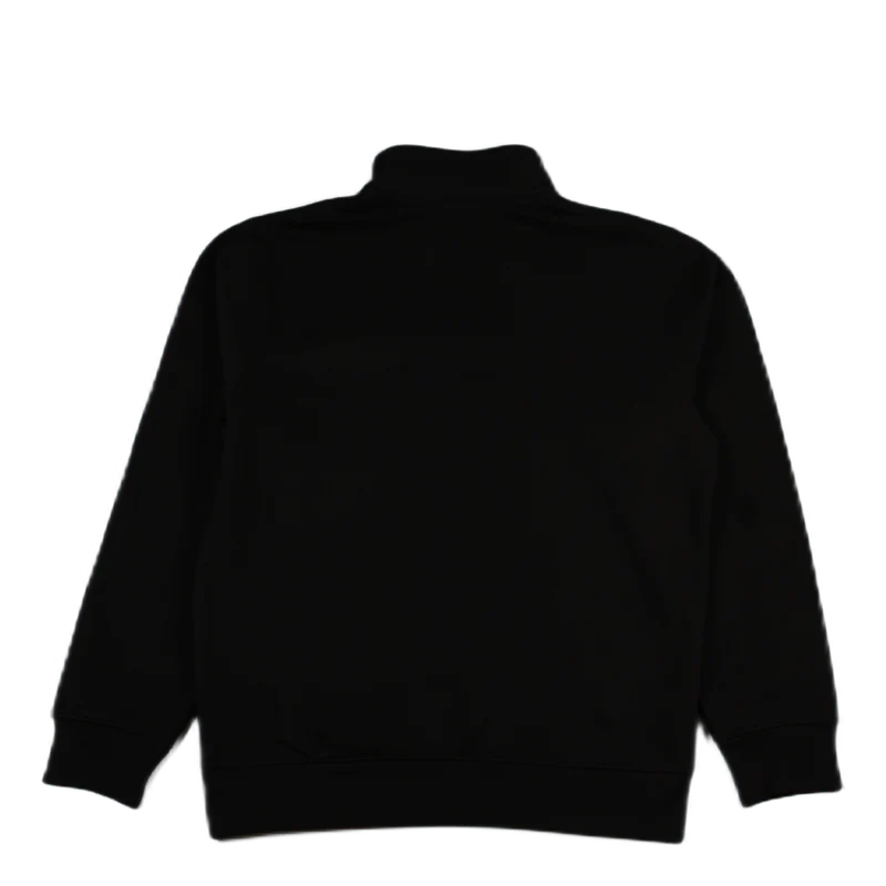 Chase Neck Zip Sweat Cotton/po Black / Gold