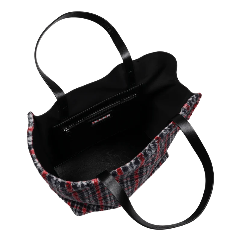 Shopping Bag Black/hot Red/black