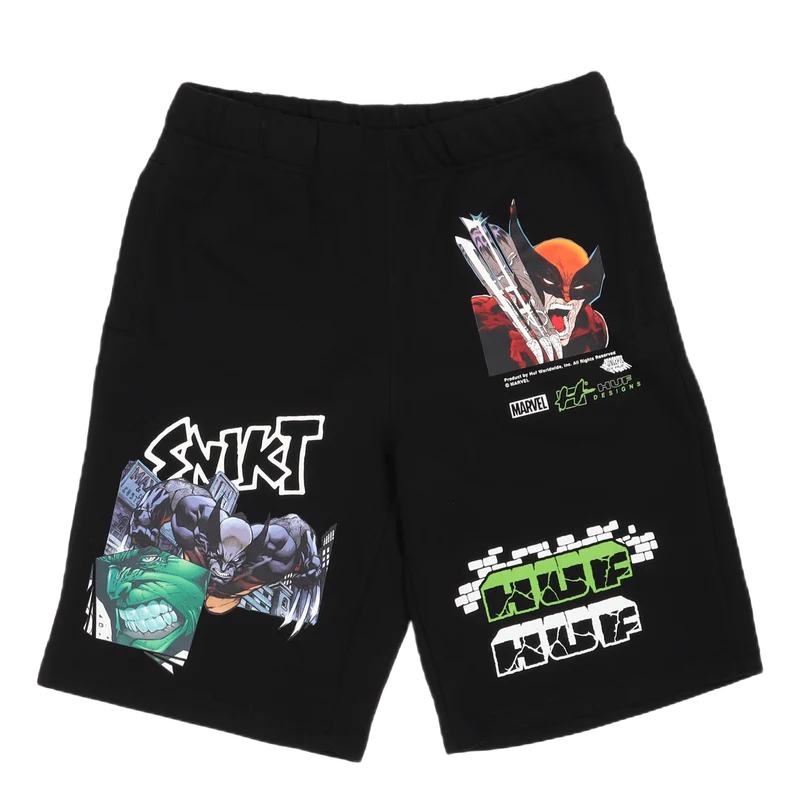 Smash Up Fleece Short Black