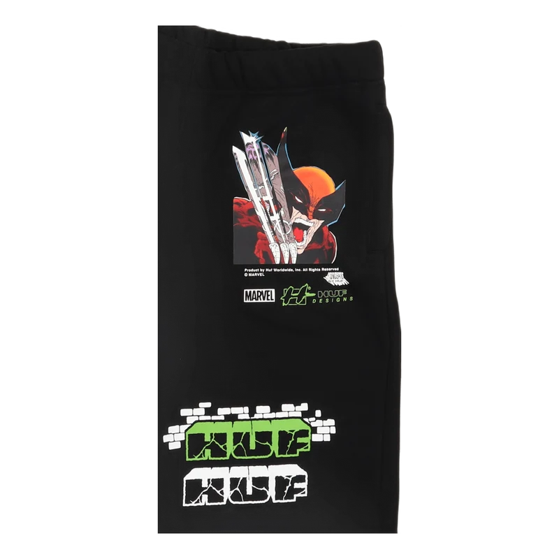 Smash Up Fleece Short Black