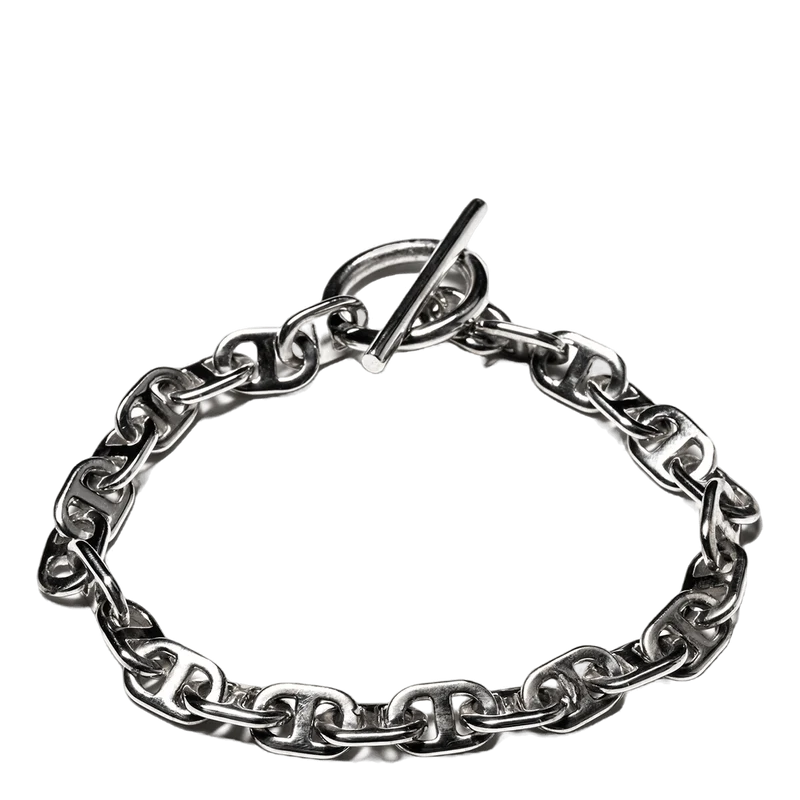 Chain Link Bracelet 7mm Silver 925