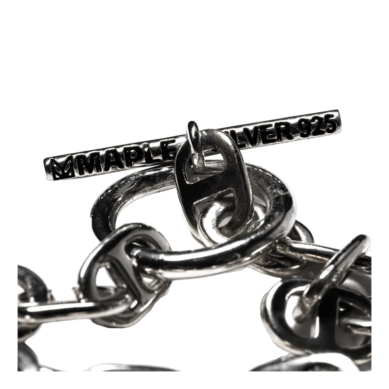 Chain Link Bracelet 7mm Silver 925
