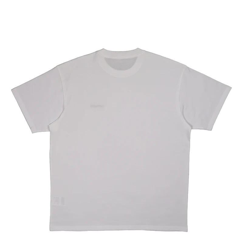 S/s Script Embroidery T-shirt White / Black