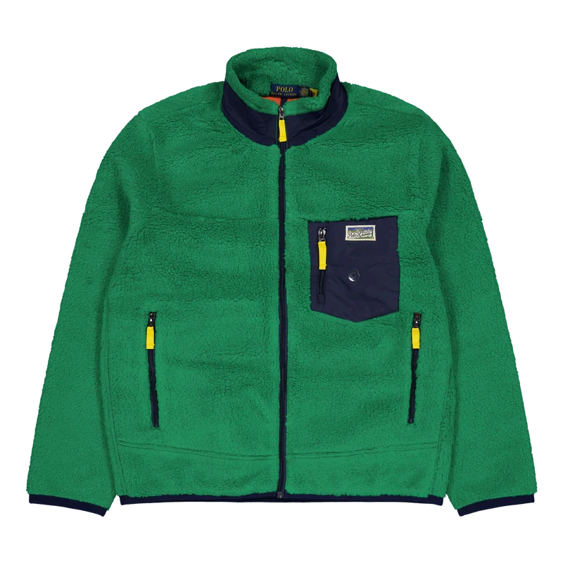 Pile Fleece Jacket Billiard