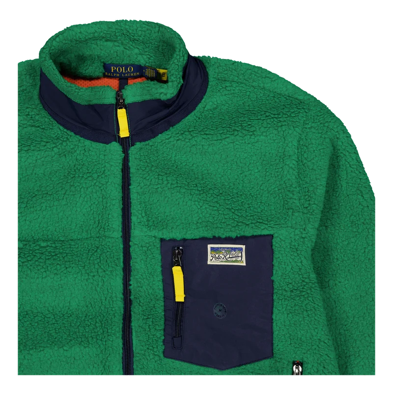 Pile Fleece Jacket Billiard