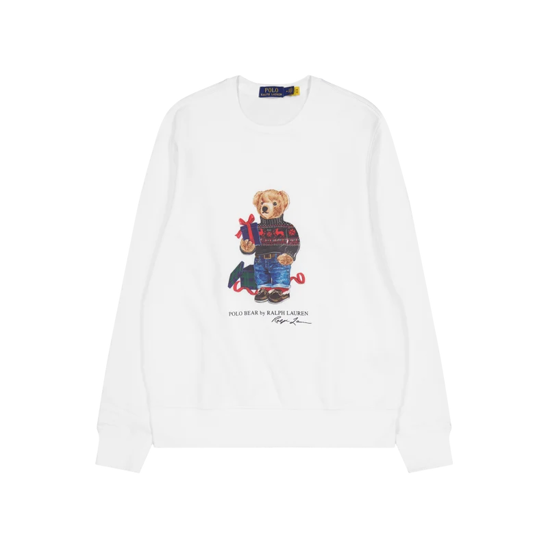 Polo Bear Fleece Sweatshirt Fa23 White Gift Bear