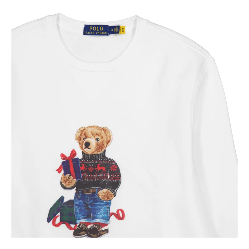 Polo Bear Fleece Sweatshirt Fa23 White Gift Bear
