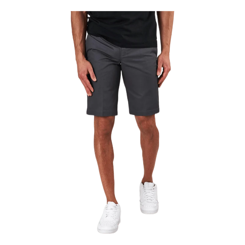 11´ Slim Straight Work Shorts Gray