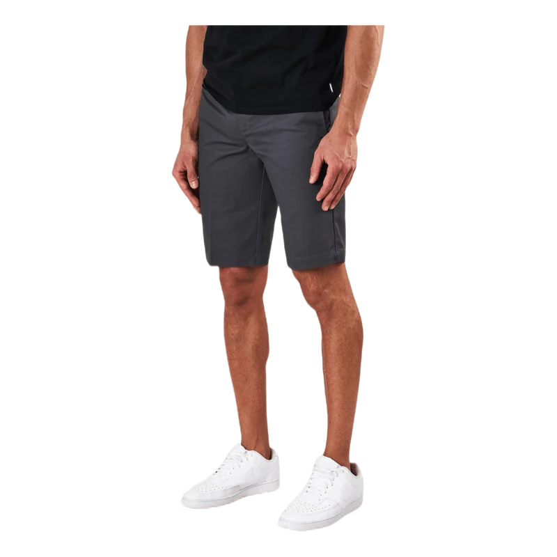 11´ Slim Straight Work Shorts Gray