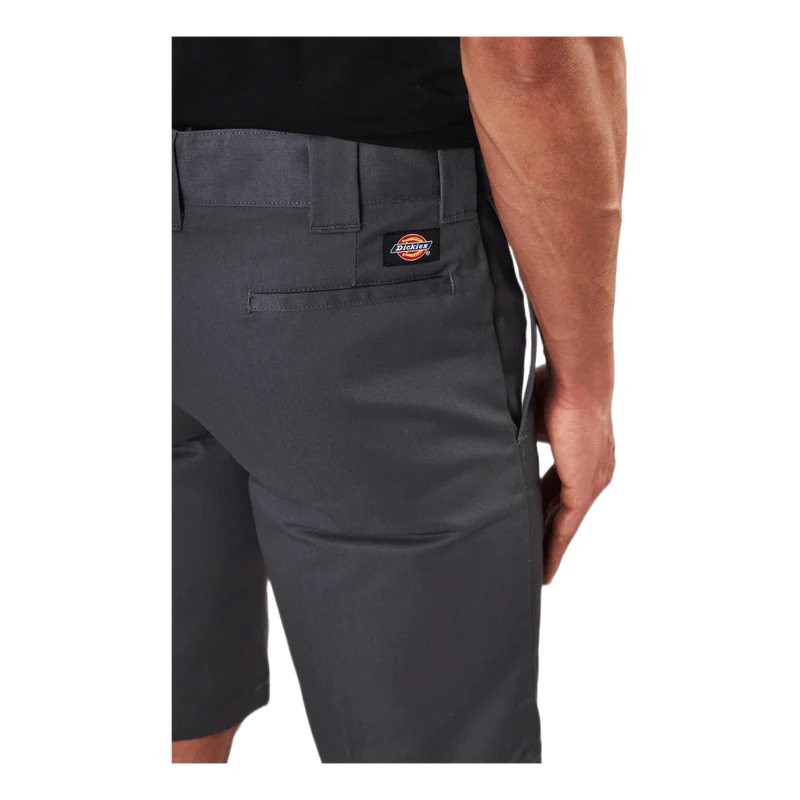 11´ Slim Straight Work Shorts Gray
