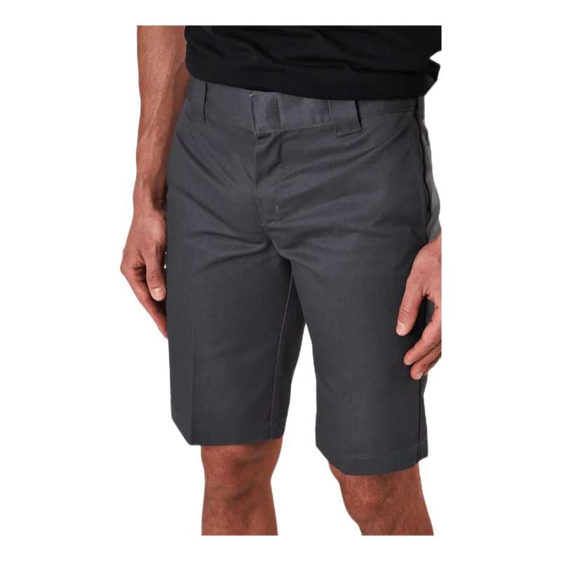 11´ Slim Straight Work Shorts Gray