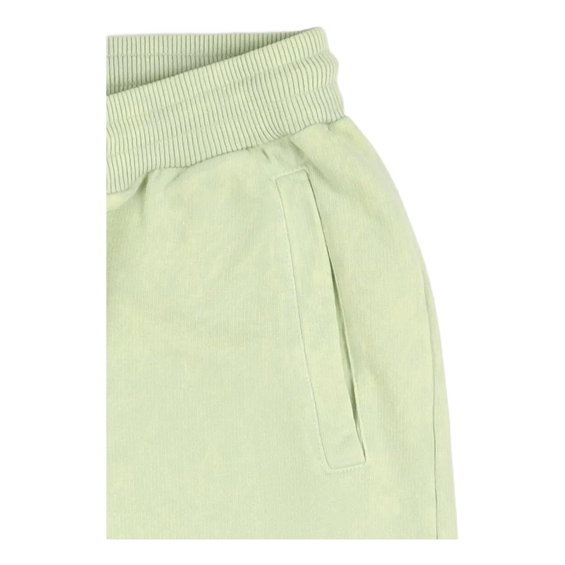 Cropped Sweat Pants Pale Green Acid