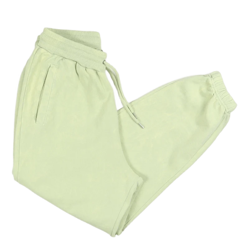 Cropped Sweat Pants Pale Green Acid