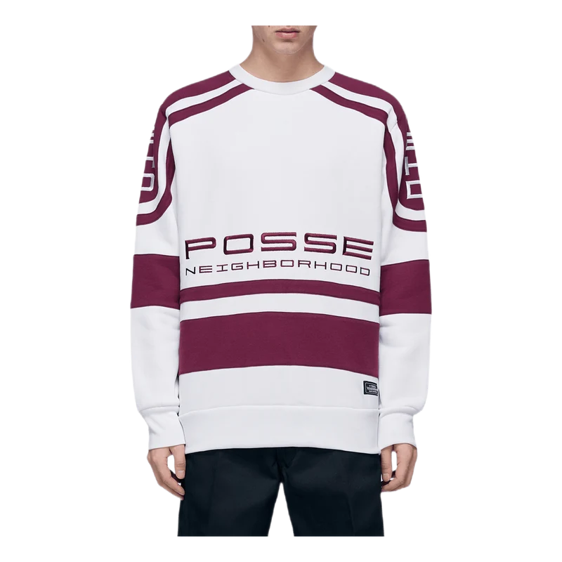Jersey / Ce-crew . Ls White