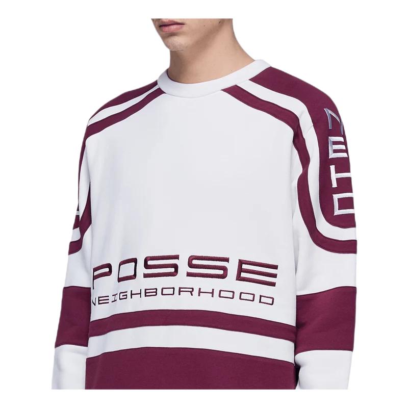 Jersey / Ce-crew . Ls White