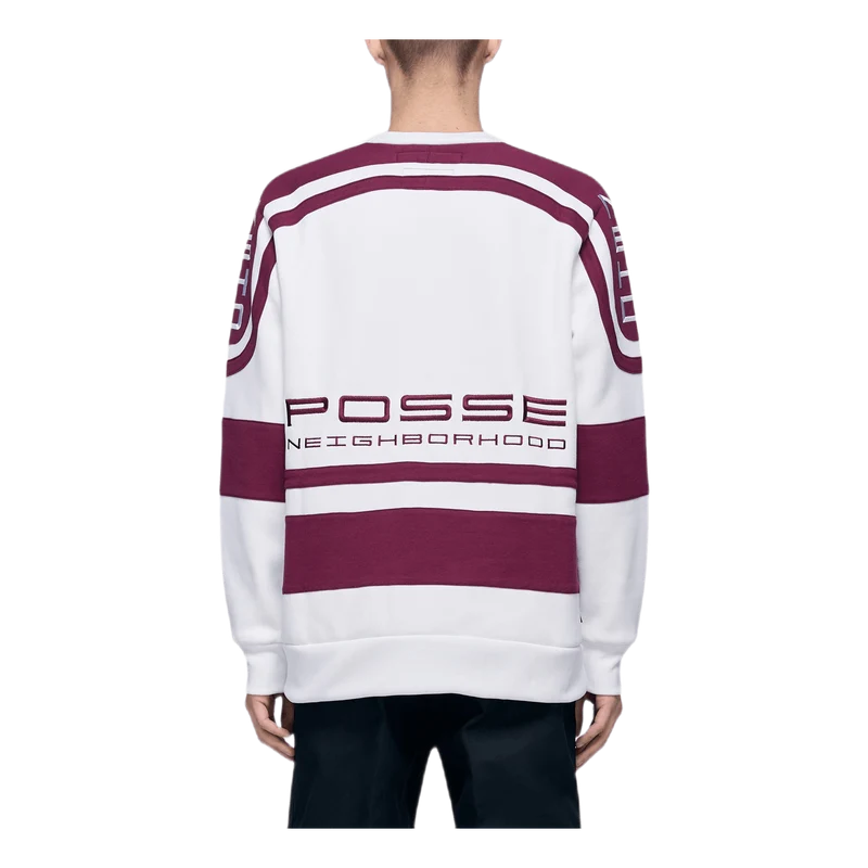 Jersey / Ce-crew . Ls White