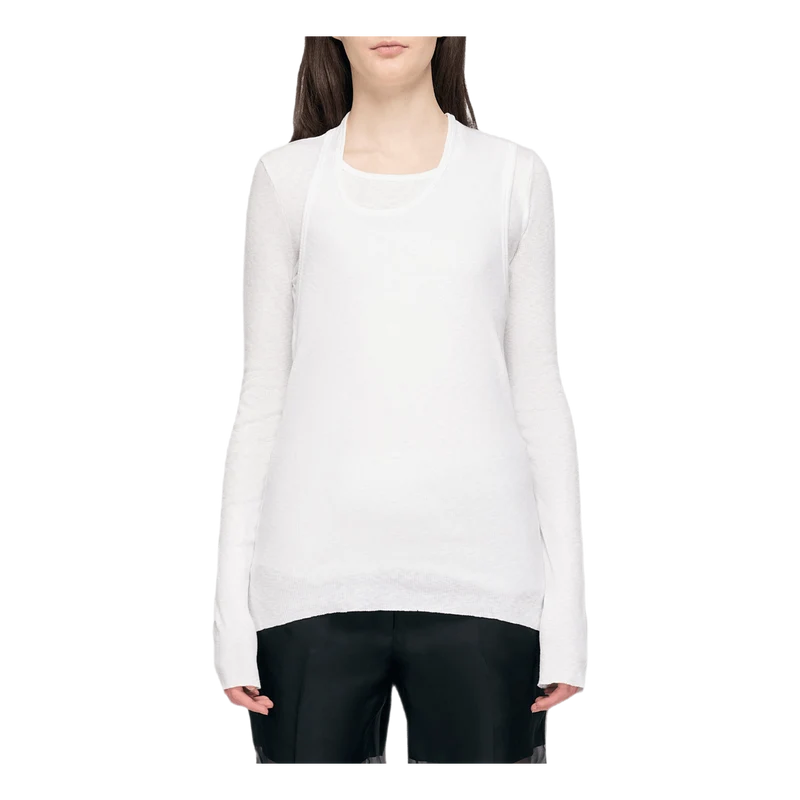 Long Sleeve Tee Pz Map White