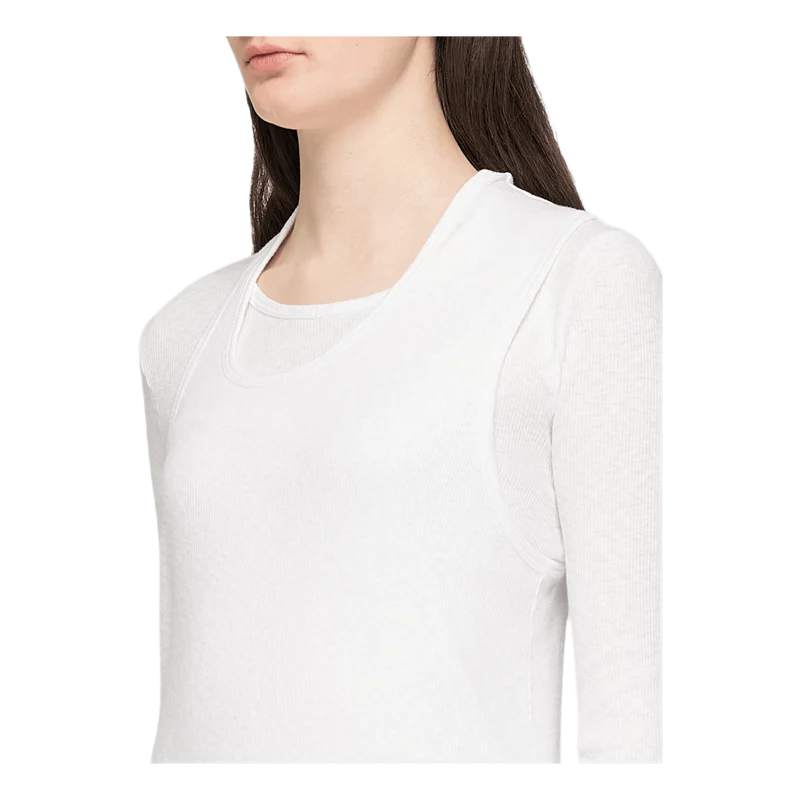 Long Sleeve Tee Pz Map White