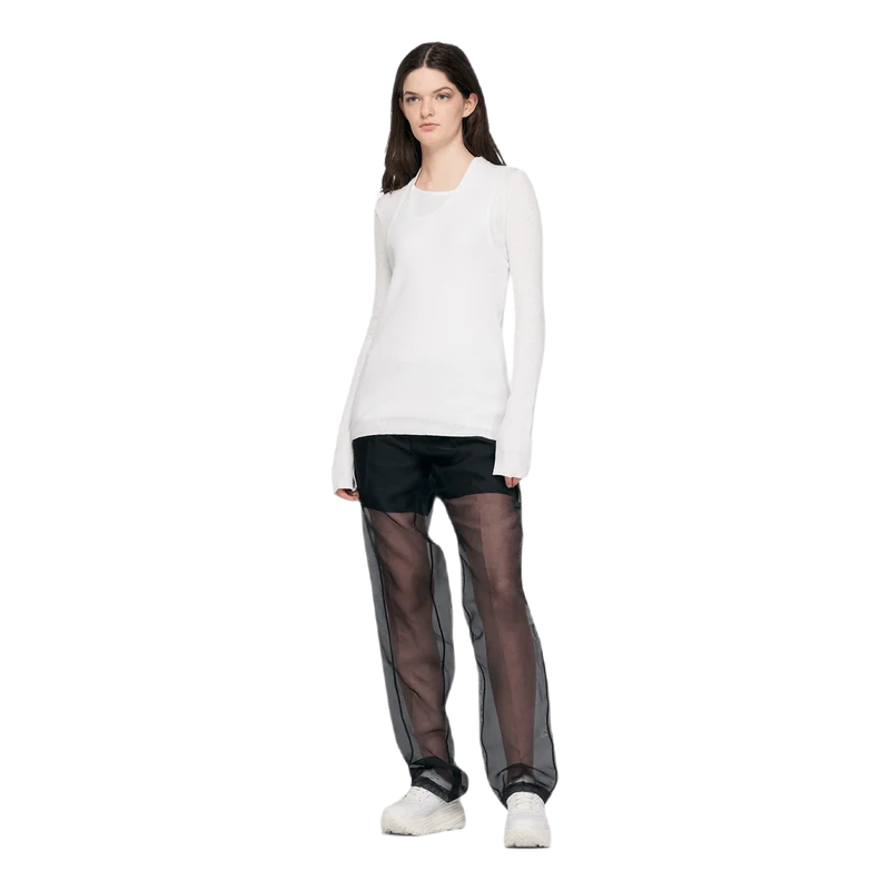 Long Sleeve Tee Pz Map White