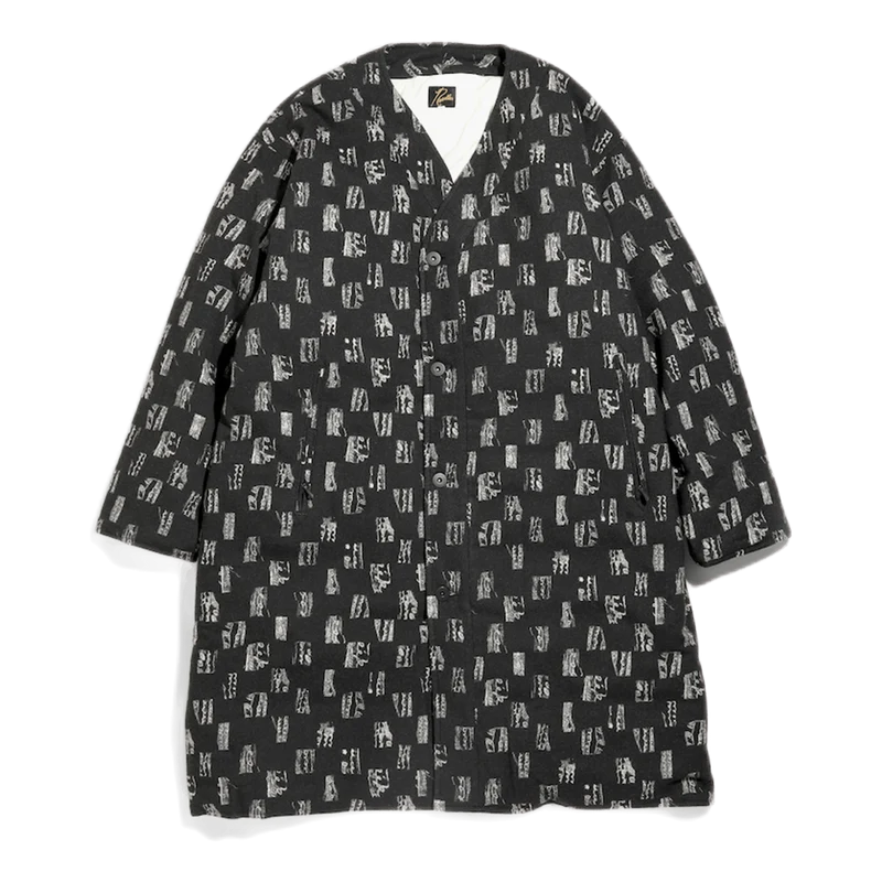 V.n. Down Coat W/n Melton / Pt Black