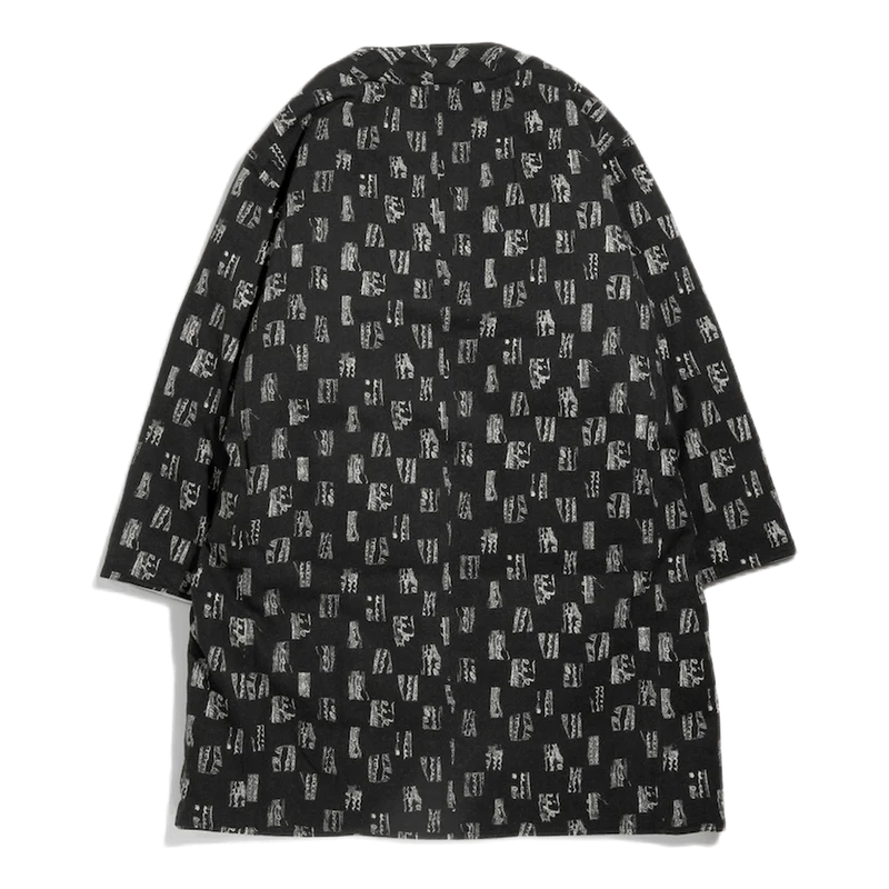 V.n. Down Coat W/n Melton / Pt Black