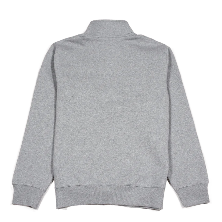 Chase Neck Zip Sweat Cotton/po Grey Heather / Gold