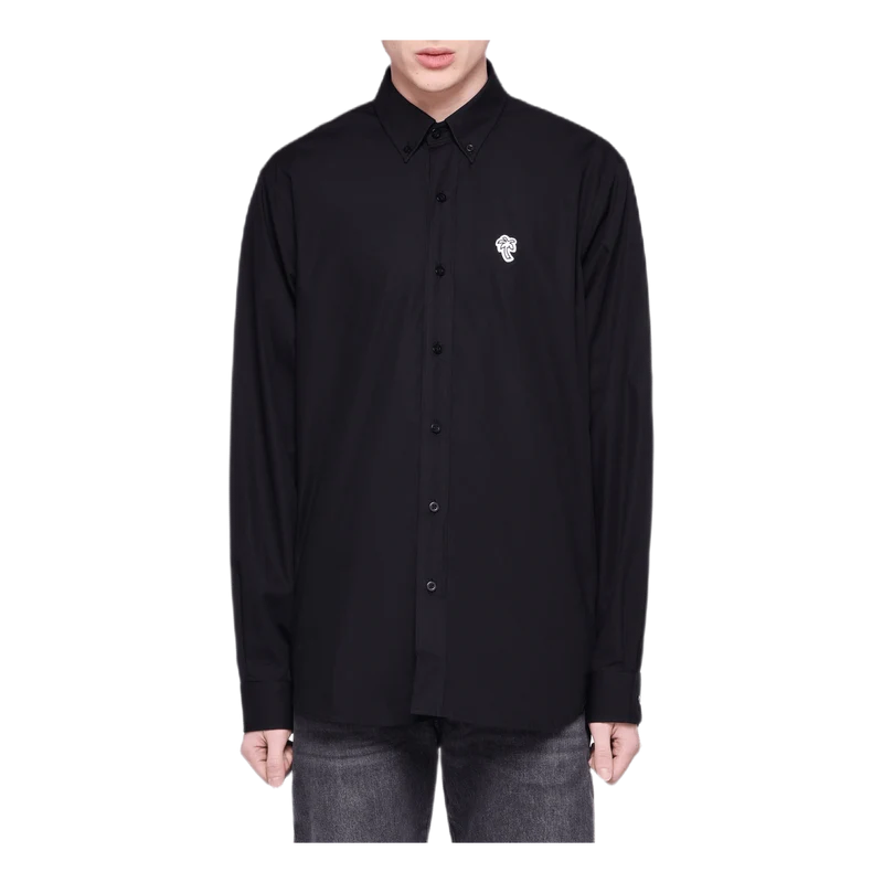 Poplin Palm Shirt Black
