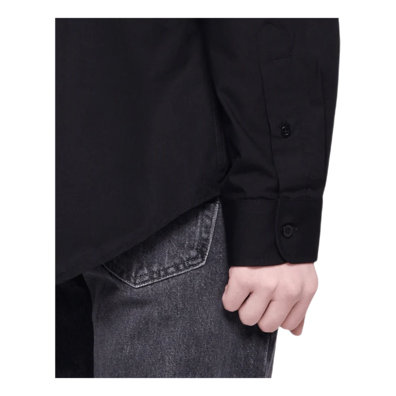 Poplin Palm Shirt Black