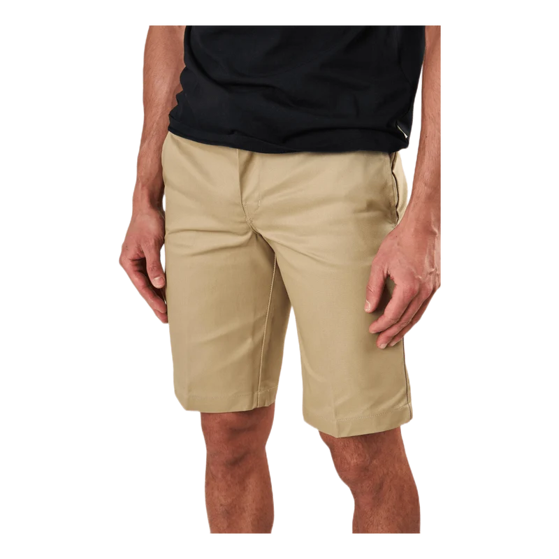 11´ Slim Straight Work Shorts Khaki