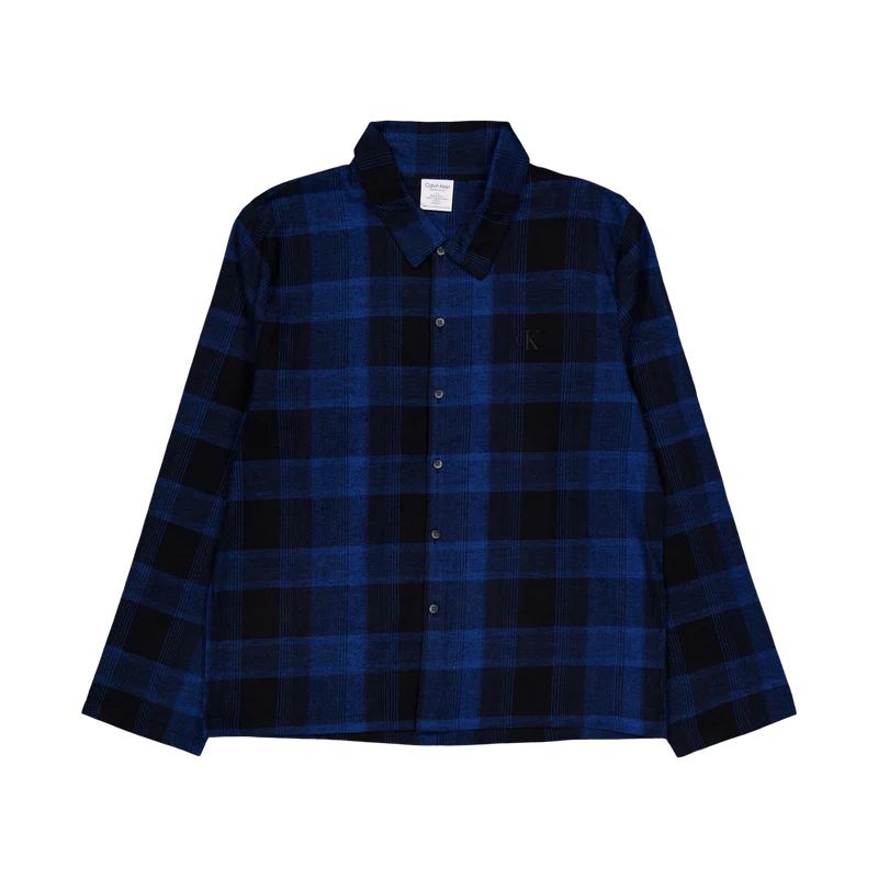 Pure Flannel L/s Button Down Black