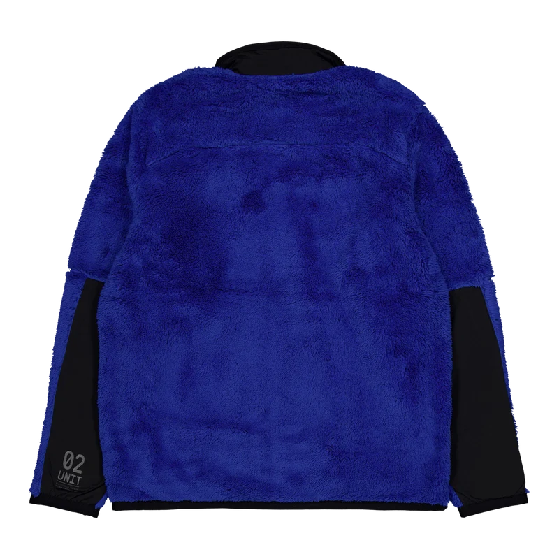High-Pile Fleece Jacket New Sapphire/Polo Black