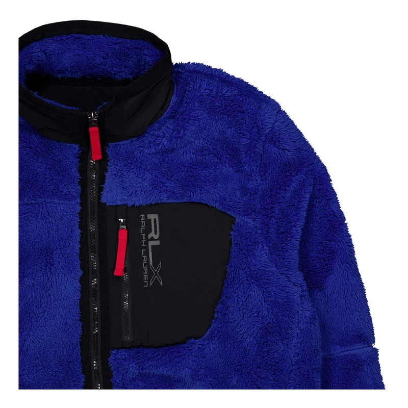 High-Pile Fleece Jacket New Sapphire/Polo Black