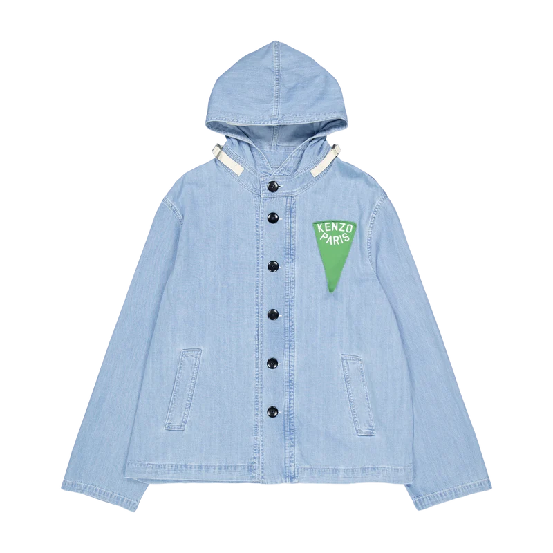 Parka Nautical Stone Bleached Blue Denim