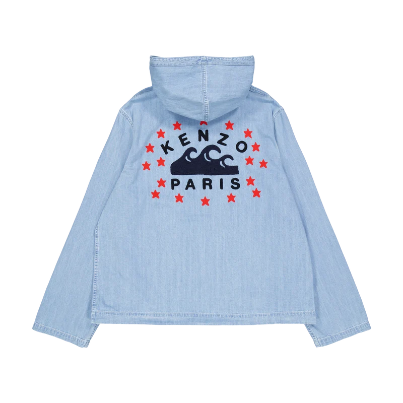 Parka Nautical Stone Bleached Blue Denim