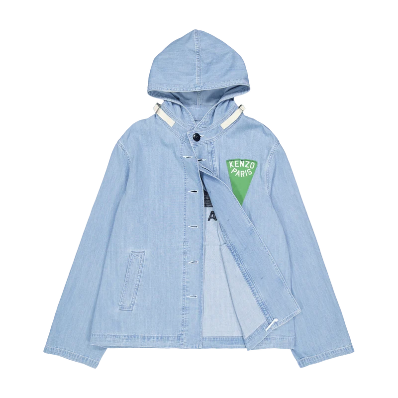 Parka Nautical Stone Bleached Blue Denim