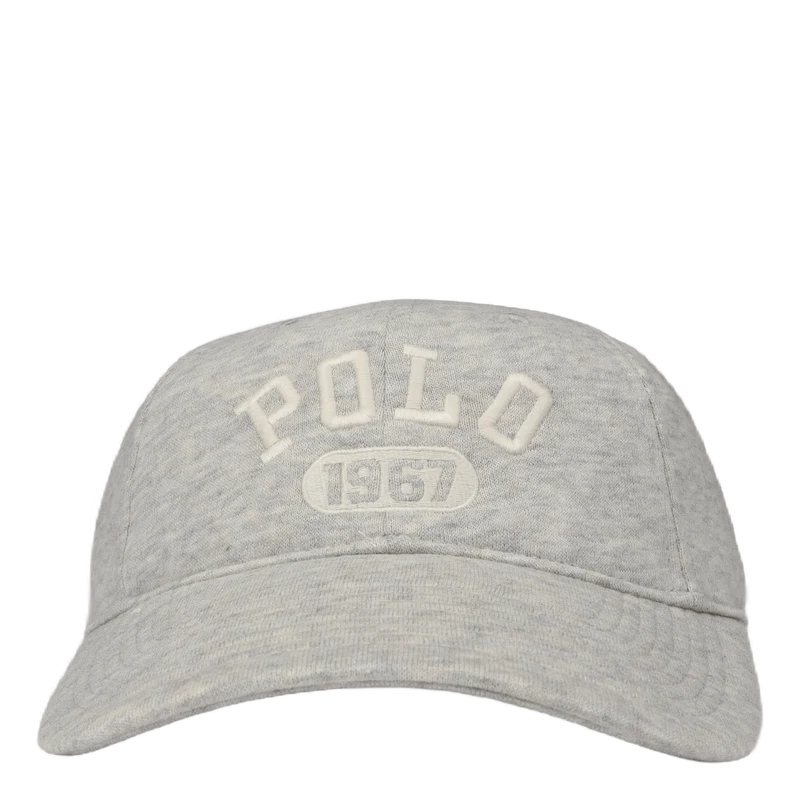 Logo Fleece Fitted Ball Cap Light Sport Heather